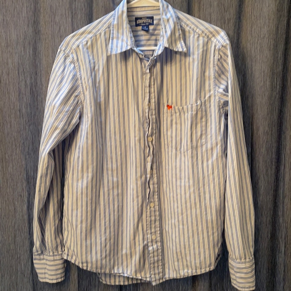 Aeropostale Button Down Long Sleeve Shirt